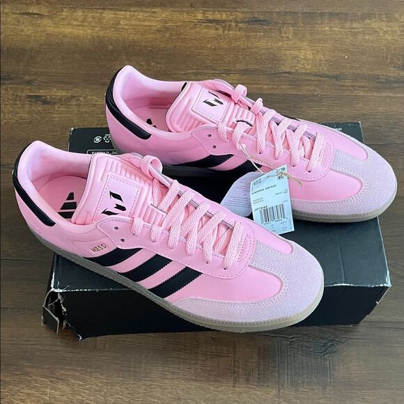 Adidas Samba Messi pink/black men size 10 - Picture 3 of 6
